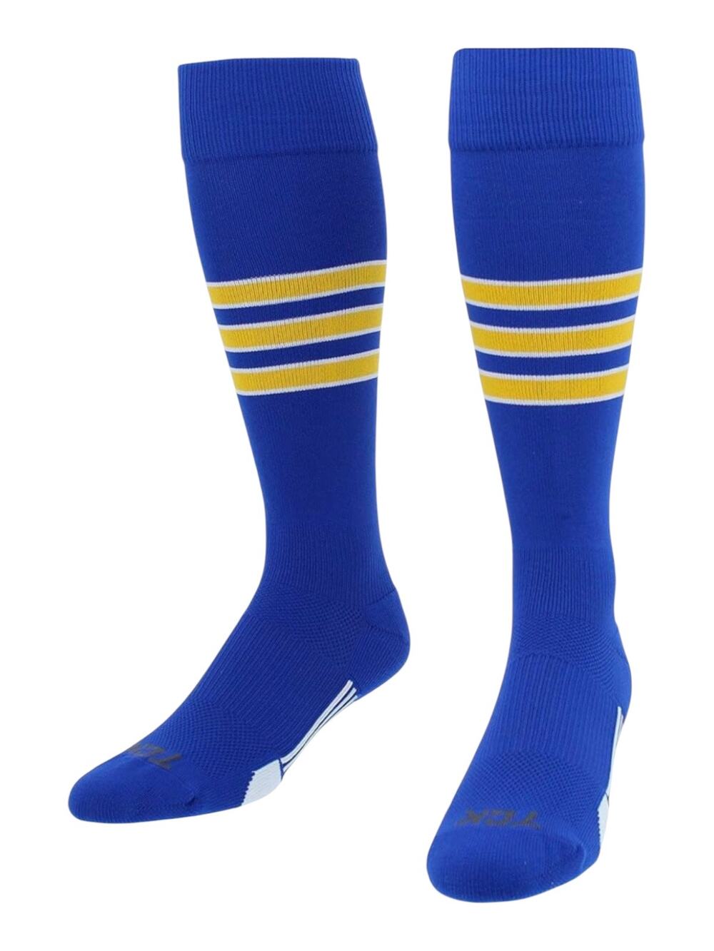 TCK Performance Baseball/Softball Socks (Royal/White/Gold, Medium)